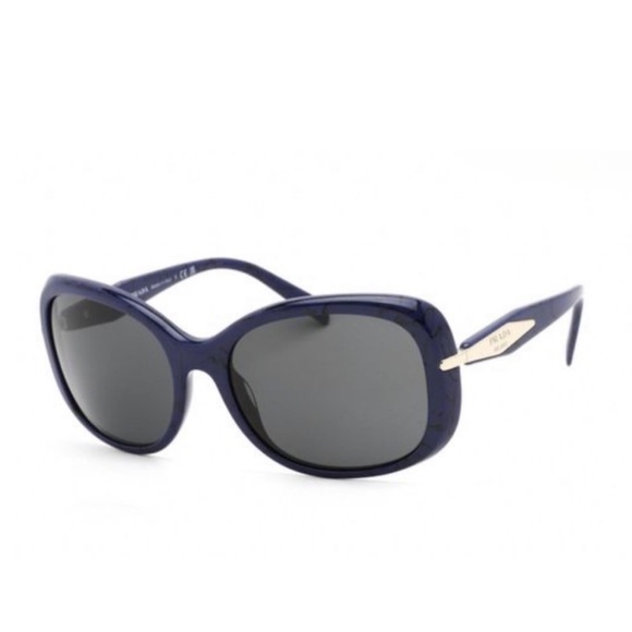 Prada Accessories - NWT PRADA SUNGLASSES - navy blue/gold